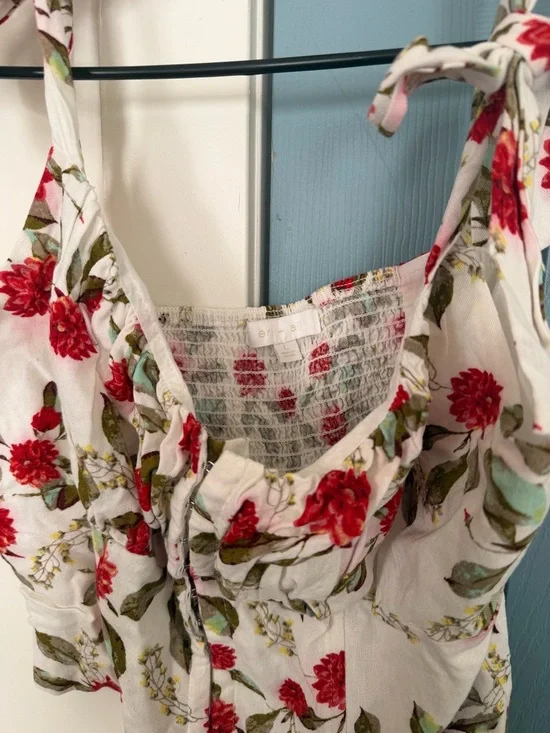 Anthropologie Eri + Ali Wildflower Cropped Tank Top Size Large - Picture 4 of 13